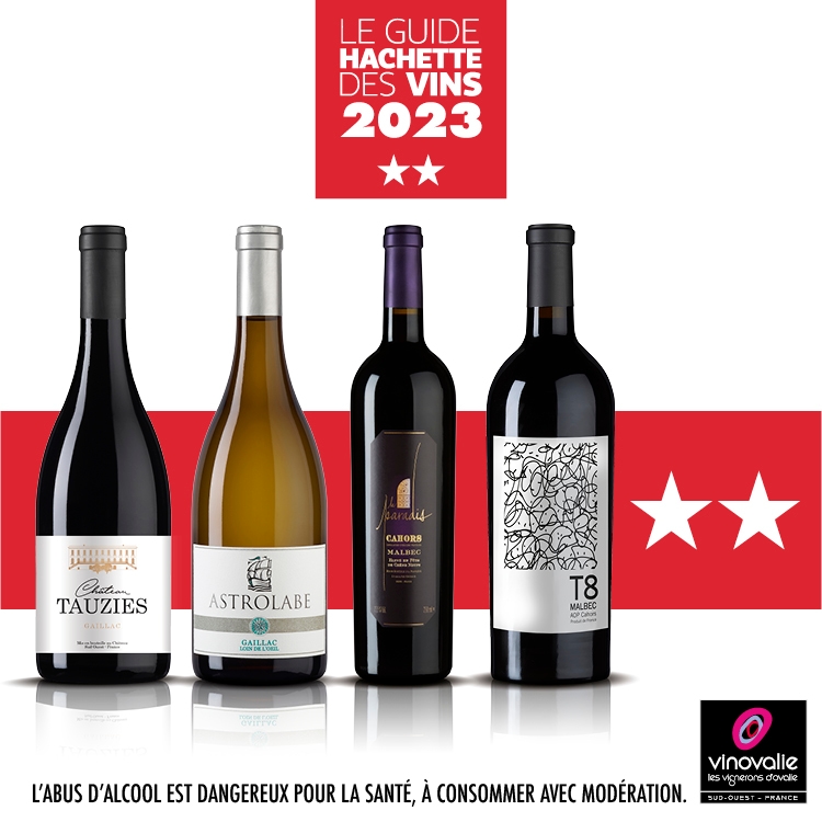 les AOP Gaillac salués par le guide hachette des vins 2023