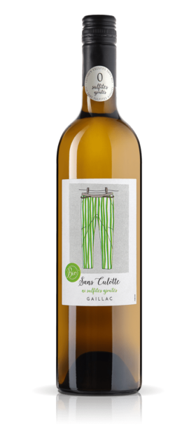 Sans Culotte vin blanc sans sulfites ajoutés BIO