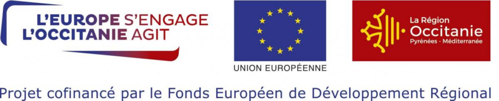 Projet cofinancé par le Fonds Européen de Développement RégionalLogos de gauche à droite :
L'Europe s'engage, l'Occitanie agit
Union Européenne
La Région Occitanie